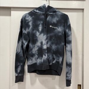 CHAMPION Blue Tie-Dye Hoodie